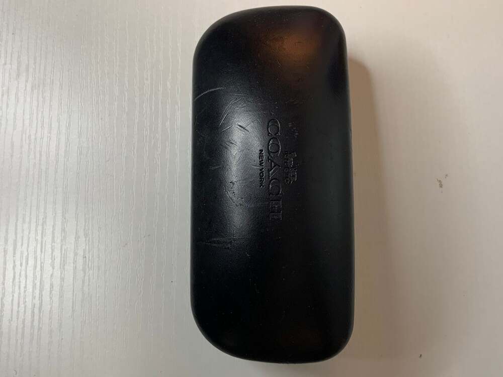 Coach Case Black Hard Clamshell Hinged Protective Logo Lining